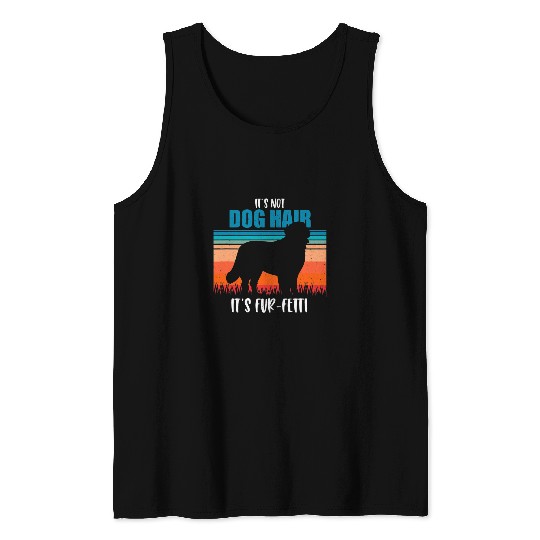 Bernese Mountain Pet Its Not Dog Hair Its FurFetti Retro Bernese Mountain Tank Tops