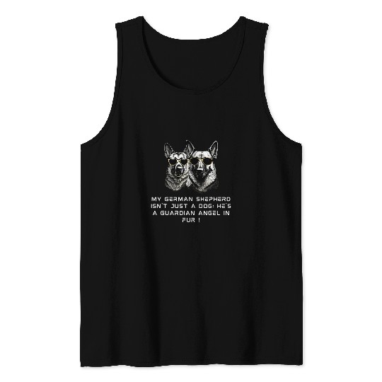 German Shepherd Pet Funny Dog Lovers quotes Funny design Tank Tops