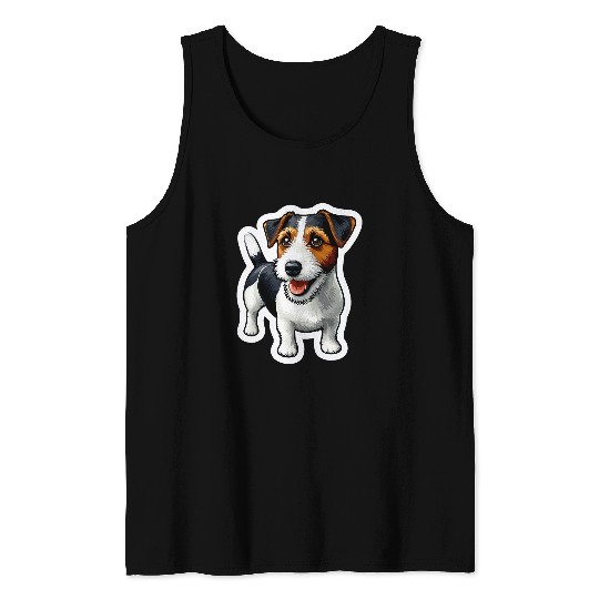 Jack Russell Pet Rough Tri Puppy 3 Tank Tops