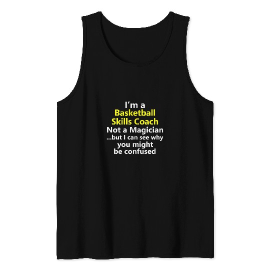 Sport Basketball High School Basketball Skills Coachs Trainer Job Youth Career Tank Tops
