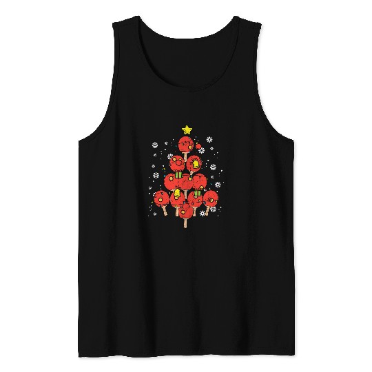 Sport Ping Pong Christmas Tree xmass Table Tennis Men Women Kids Tank Tops