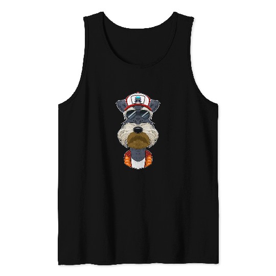 Schnauzer Pet Trucker Dog I Truck Driver Miniature Tank Tops