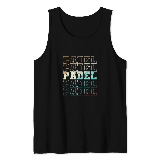 Sport Padel tennis and ball Tank Tops