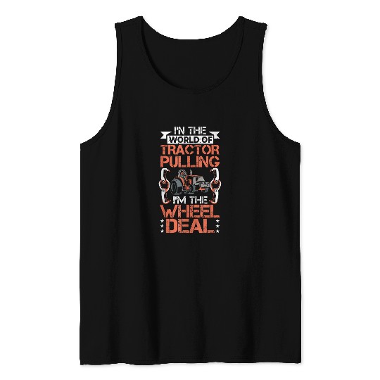 Farm Tractor Truck Pulling Tractor Driver Tractor Pulling Tank Tops