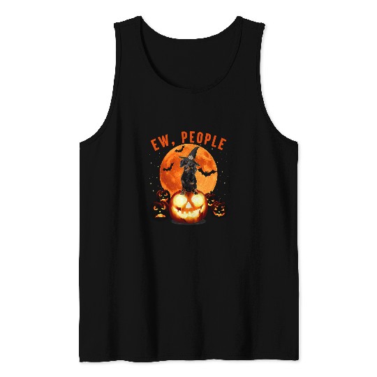 Dachshund Pet Witch Ew People Halloween Pumpkin Dog Lover 52 Tank Tops