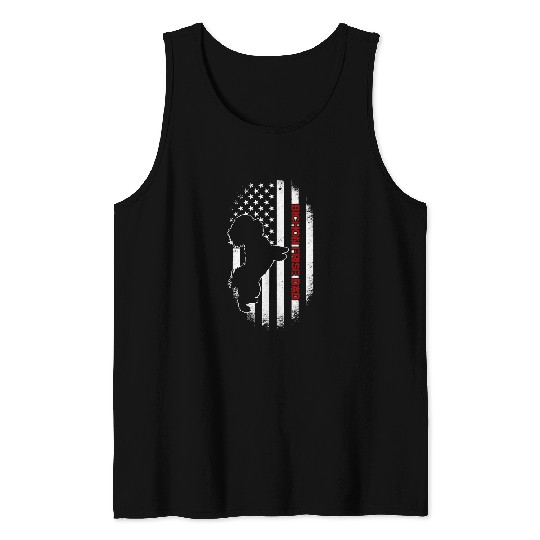 Bichon Pet Frise Lover Gifts Bichon Frise Dad American Flag Tank Tops
