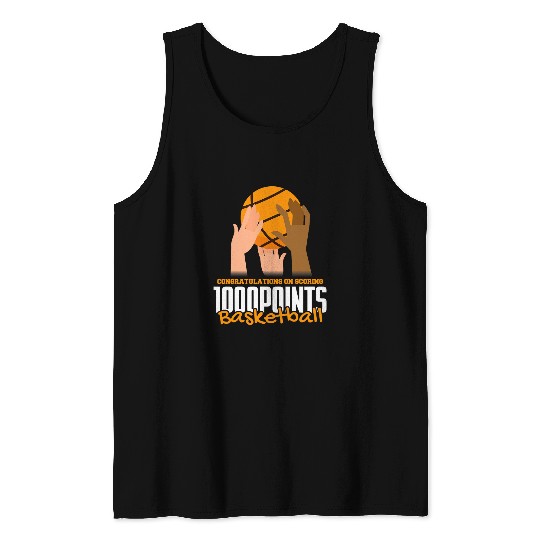 Sport Basketball 1000 Points Basketball Scorer High School Basketball Player 22 Tank Tops