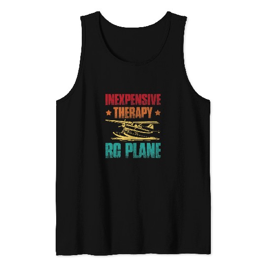 RC Plane Lover Aviation Funny Airplane Pilot Aircraft Build Tank Tops