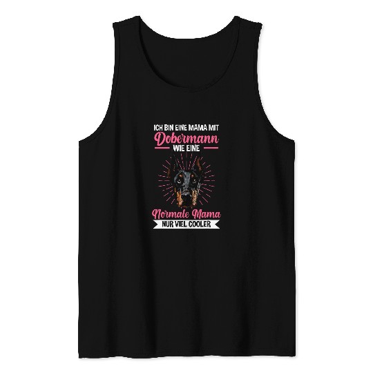 Doberman Pet Mum Mothers Day Doberman Mum Tank Tops