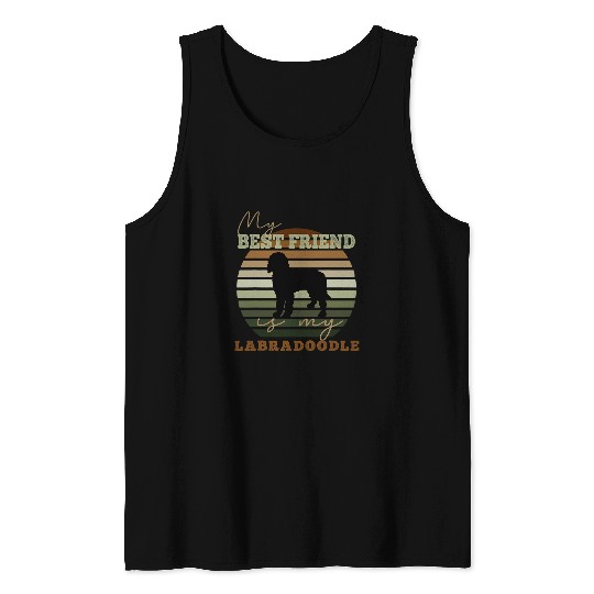 Labradoodle Pet My bests Friend Is My Labradoodle Dog Breed Tank Tops
