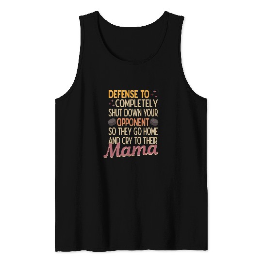 Sport Hockey Defense Sport Tee Funny Ice Hockey Defenseman Player Saying Tank Tops