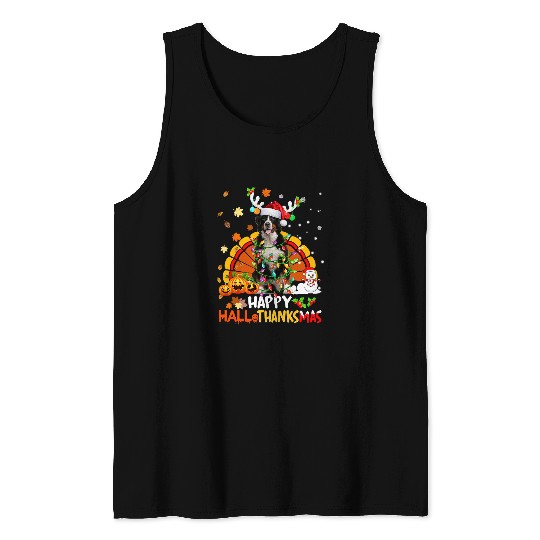 Bernese Mountain Pet Happy Hallothanksmas Bernese Mountain Dog Lover 249 Tank Tops