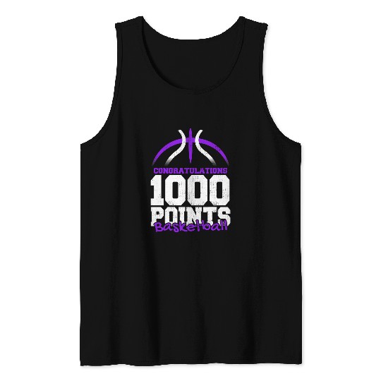 Sport Basketball 1000 Points Basketball Scorer High School Basketball Player 3 Tank Tops