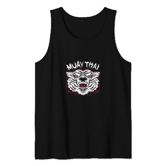 Sport Muay Thai Tiger Martial Arts Tattoo Sports Tank Tops