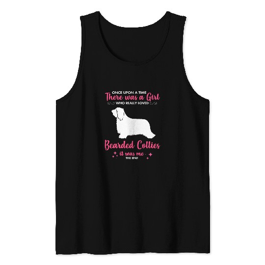Bearded Collie Pet Girl Loves Bearded Collie Dog Gift For Men Women Mom Dad Him Tank Tops