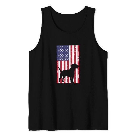 Jack Russell Pet Patriotic All American USA Flag Lovers 39 Tank Tops