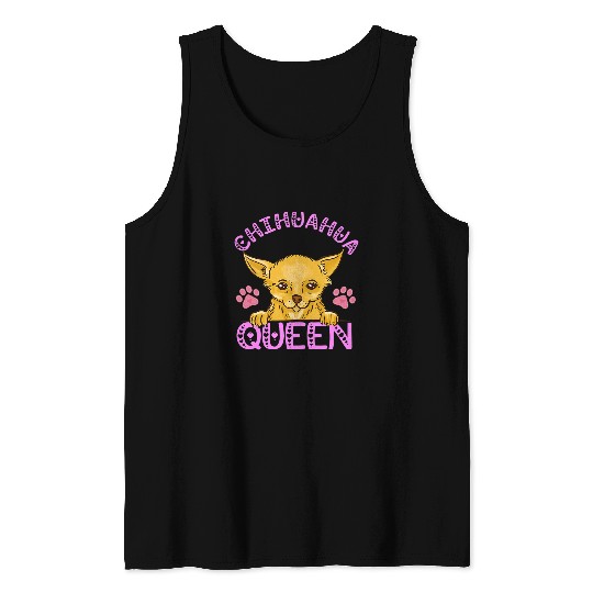 Chihuahua Pet Queen Chi Dog Lover Chihuahua Owner Puppy Breeder Tank Tops