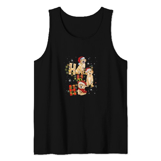 Golden Retriever Pet Ho HoHo Retrievers Golden xmass Dog Lover Christmas Costume544 Tank Tops
