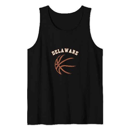 Sport Basketball Retro vintages USA Delaware State Basketball Souvenir Tank Tops