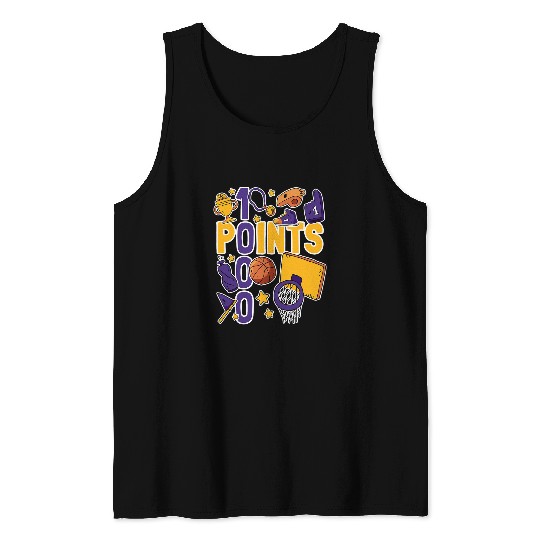 Sport Basketball 1000 Points Basketball Scorer High School Basketball Player 23 8 Tank Tops