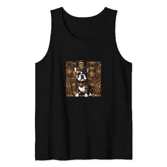 French Bulldog Pet Victorian Steampunk French Bulldog Frenchies Tank Tops