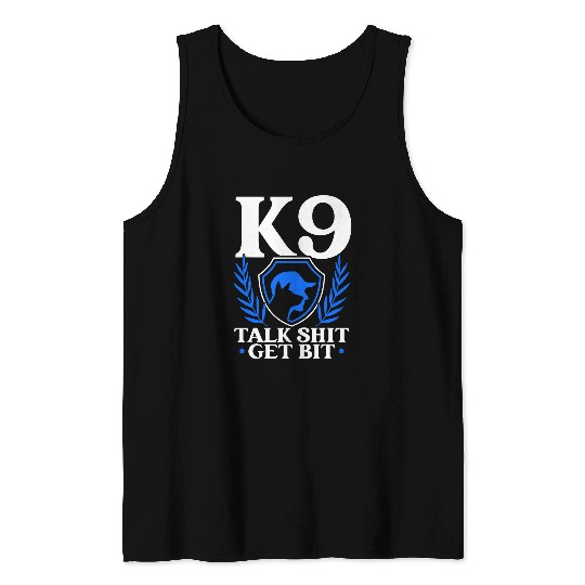K9 Pet Handler Police Dog Law Enforcement Police K9 Unit 14 Tank Tops