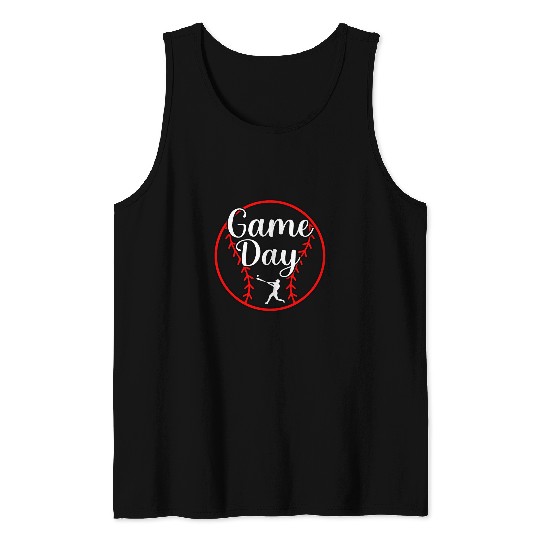 Sport Baseball Game Day Baseball Player Sports Lover Coachs Graphic Tank Tops