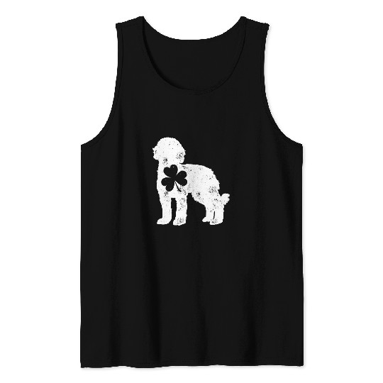 Labradoodle Pet Labradoodle Dog Lovers St Patricks Day Green Costume Poodle Tank Tops