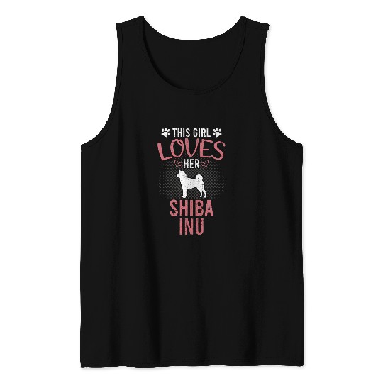 Shiba Inu Pet This Girl Loves Her Shiba Inu Tank Tops
