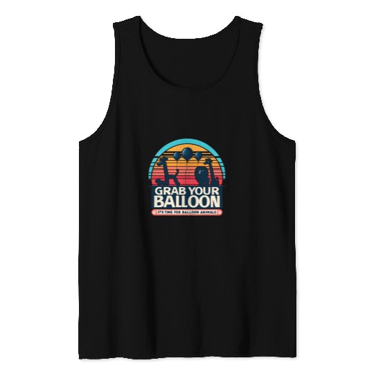 Balloon Animal Twister Grab Your Balloon Balloon Artist Tank Tops