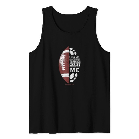 Sport Baseball Can Do All Things Jesus Christian Faith Bible Verse Tank Tops
