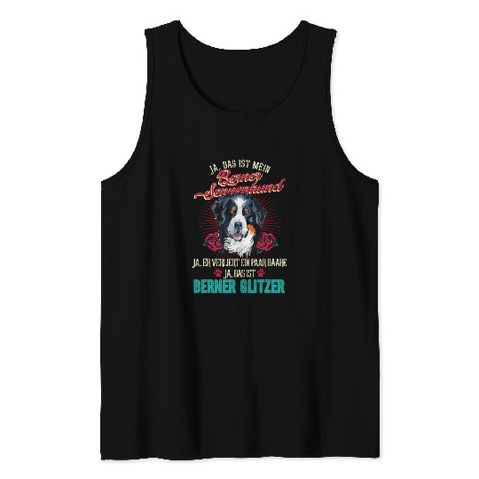 Bernese Mountain Pet Ja das ist mein Bernese Mountain Dog Ja das ist Bernese Glitzer Tank Tops