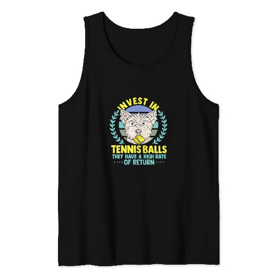 Sport Tennis Invest in Tennis Balls frugal mom investor dog owner 5 Tank Tops