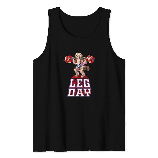 Havanese Pet Leg Day havanese Weight Lifting Squat Gym Tank Tops