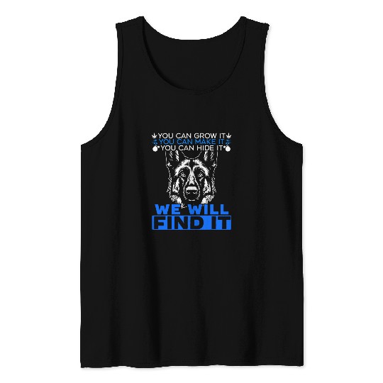 K9 Pet Handler Police Dog Law Enforcement Police K9 Unit 4 Tank Tops