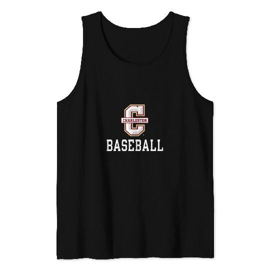 Sport Baseball Charleston Cougars Baseball Icon Dark Heather Tank Tops