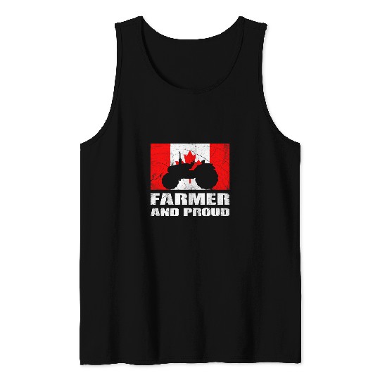 Farmer and proud Canadian Farmer Tank Tops