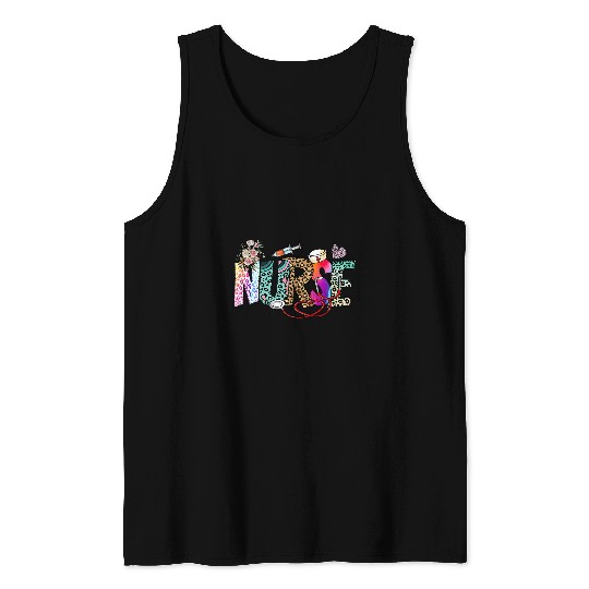 Leopard nurses Life Appreciation nurses Week For Women nursess Tank Tops