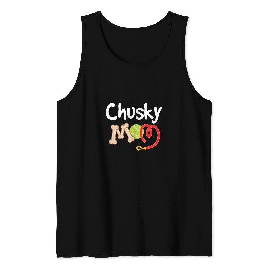 Husky Pet Chusky Mom Chow Chow Husky Tank Tops