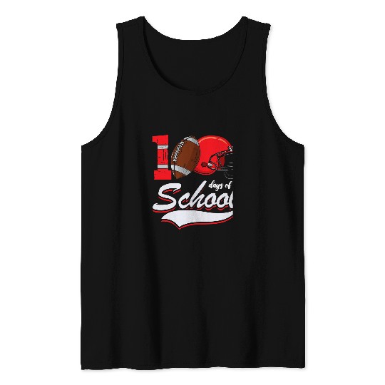 Sport Rugby 100 Days Of School Rugby Football Sports Athletic Player Tank Tops