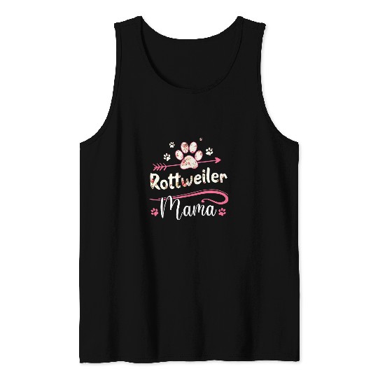 Rottweiler Pet Mama Cute Lovely Gift For Tank Tops