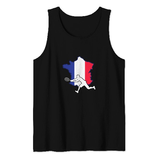 Sport Tennis French Open for Tennis Lovers Tennis Player From France Tank Tops