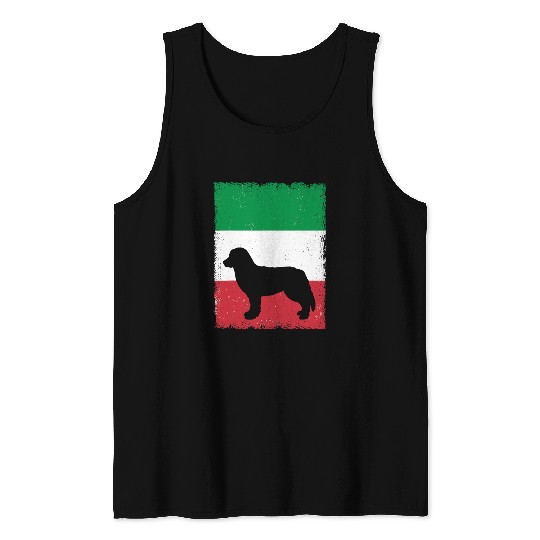 Bernese Mountain Pet Italy Flag Italian Vintage Mom Dad Tank Tops