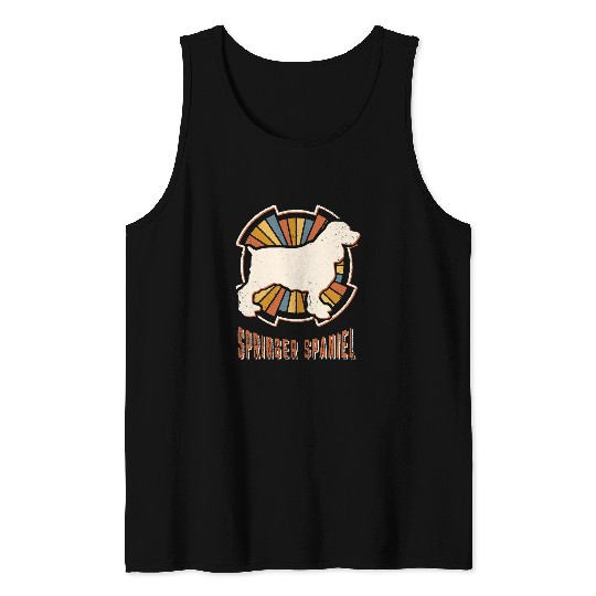 English Springer Spaniel Pet vintages Classic Retro Dog Love Tank Tops