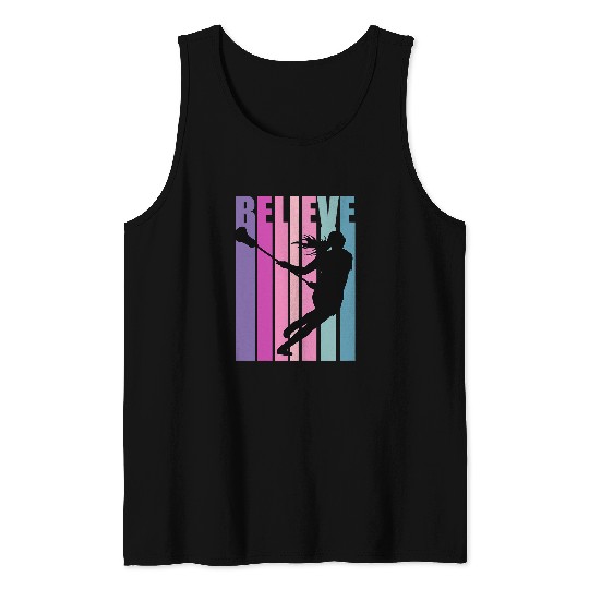 Sport Lacrosse Girls Lacrosse Player Coachs Team Coaching Motivational Tank Tops