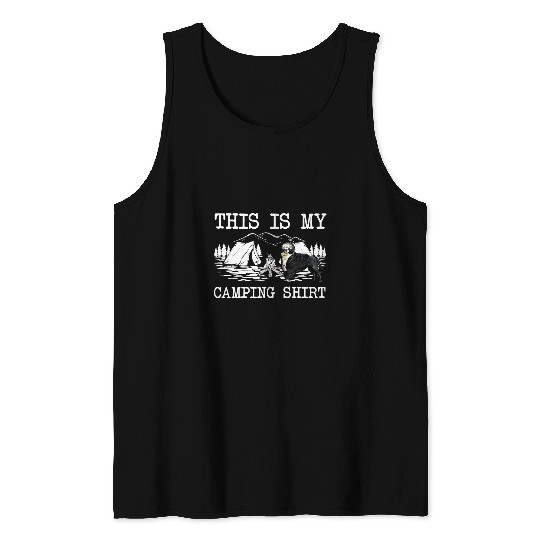 Portuguese Pet Camp Portuguese Water Dog Dog This Is My Camping Tank Tops