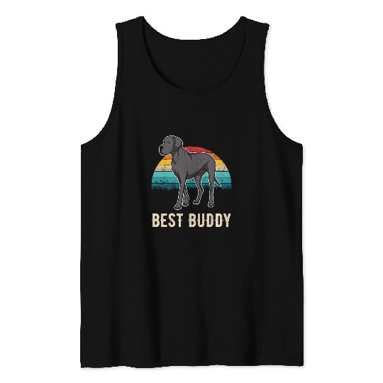 Great Dane Pet German Mastiff Great Dane Sunset 13 Tank Tops