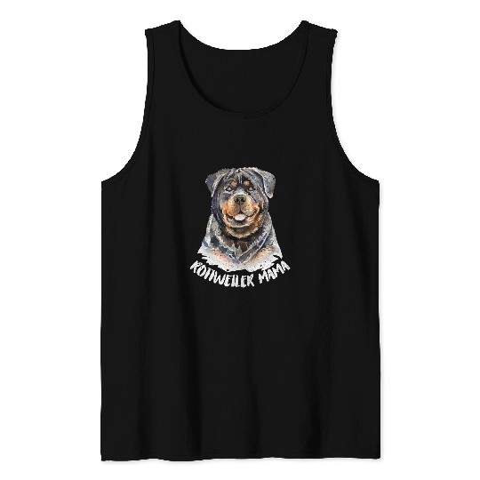 Rottweiler Pet Mama Dog Lover Pet Mom Tank Tops
