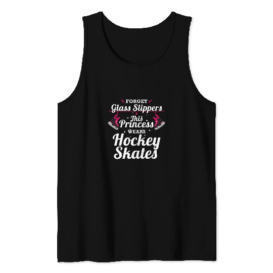 Sport Hockey Design For Girls Women Ice Hockey Player Lover Tank Tops
