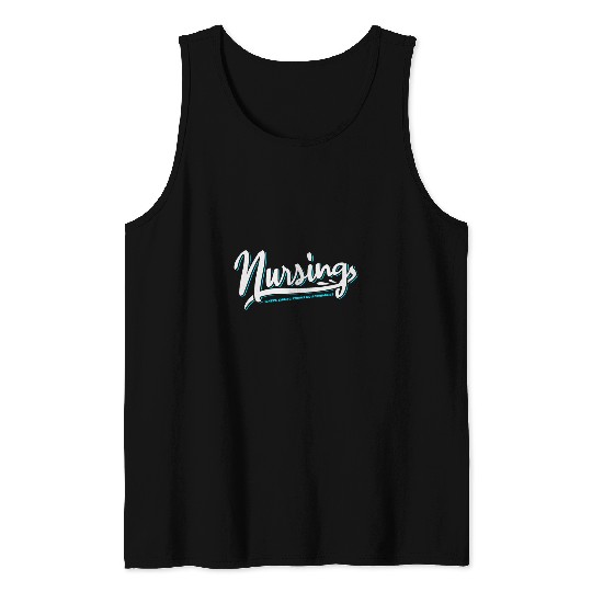 Nursing Where Caring Knows No Boundaries Tank Tops